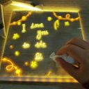 Ver imagem 6 de Lousa Luminaria Led Quadro Caneta Desenho Escrita Anotaçoes Recado Mesa Casa Quarto Escritorio Decor