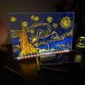 Lousa Luminaria Led Quadro Caneta Desenho Escrita Anotaçoes Recado Mesa Casa Quarto Escritorio Decor - 9