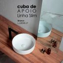 Ver imagem 3 de Cuba de Apoio Redonda Slim 30cm Branco Brilhante Deca