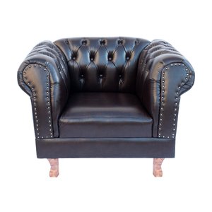 Poltrona Chesterfield Duque Capitonê Courano Café