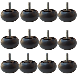 12 Mini Pé Cama Box Baixo Universal Castor Gazin Ortobom 3cm - 1