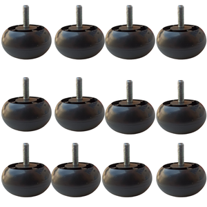 12 Mini Pé Cama Box Baixo Universal Castor Gazin Ortobom 3cm