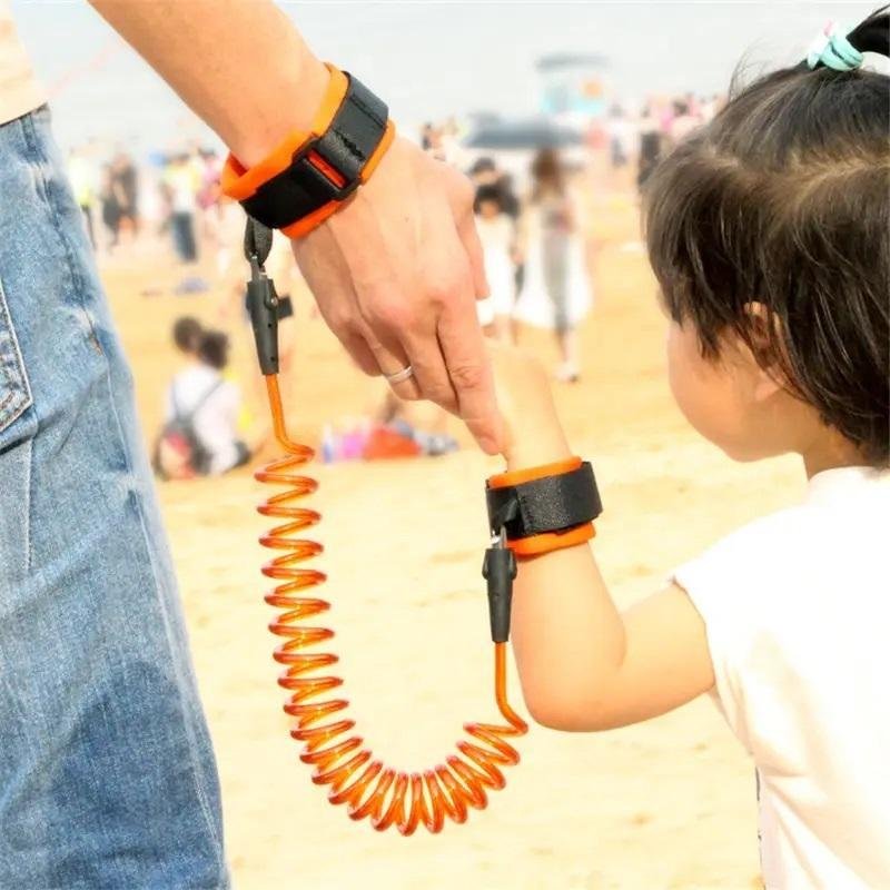 Guia Pulso Braço Criança Bebê Coleira Infantil 1,5m Laranja - 7