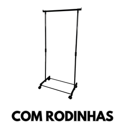 Cabideiro Duplo Arara Regulável Aço Sapateira Roupas 65x34x130 Tito - 5