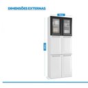 Ver imagem 5 de Paneleiro Duplo em Aço em Aço Alto 6 Portas Luce Itatiaia