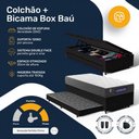 Ver imagem 4 de Cama Box Baú com Colchão Gazin de Espuma D28 Double Face Force Up + Auxiliar de Espuma Solteiro