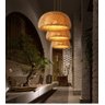 Pendente Mão de madeira estilo chinês luminárias pendentes bambu restaurante casa decoração - B styl - 2