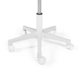 Cadeira Office Leda Acrílico Transparente Base Giratória - Branco - 8