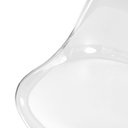 Ver imagem 7 de Cadeira Office Leda Acrílico Transparente Base Giratória - Branco