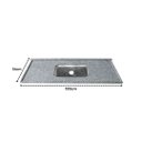 Ver imagem 3 de Pia de Cozinha Granito Corumbá 100cm Cuba Inox Rasa Simples: Corumbá