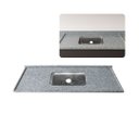 Ver imagem 1 de Pia de Cozinha Granito Corumbá 100cm Cuba Inox Rasa Simples: Corumbá