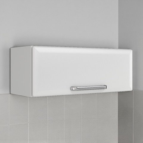 Armário de Cozinha em Aço 1 Porta Horizontal Basculante 70cm Luce Itatiaia Branco