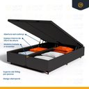 Ver mais imagens de Cama Box Baú com Colchão de Espuma D45 Pillow Top Suport Prime Queen 158cm