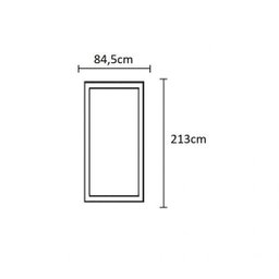 Porta de Madeira Camarão 213x84cm com Marco e Batente 14cm EWK P25 Rondosul  - 4