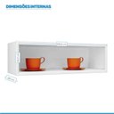 Ver imagem 5 de Armário de Cozinha em Aço 1 Porta Horizontal Basculante 70cm Luce Itatiaia Preto/Branco