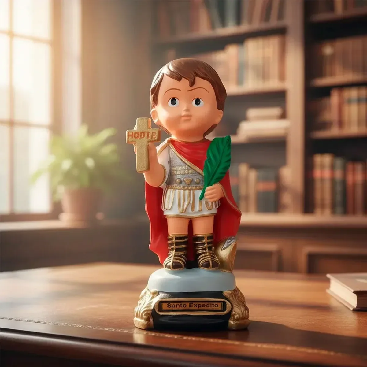 Ver imagem 2 de Imagem de Santo Expedito Infantil de Borracha Inquebrável - 15 cm