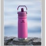 Garrafa Térmica Stanley Flip Straw 651ml Academia Rosa Azalea:rosa Azalea - 6