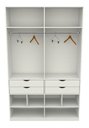 Ver imagem 1 de Armário Arara Gaveta Sabrina M11 100% Mdf (closet Gaveta) Vetorial Móveis 7892089240537 Branco