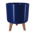 Ver imagem 1 de Vaso Doha Pequeno Pé Palito (22x19) Azul Alpe e Aritana