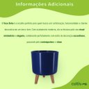 Ver imagem 5 de Vaso Doha Pequeno Pé Palito (22x19) Azul Alpe e Aritana