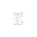 Ver imagem 2 de Cabide Duplo Round Preto Fosco - Crismoe