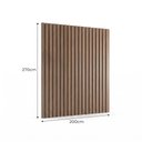 Ver imagem 2 de Painel para TV até 65 Polegadas MDF 270cm x 200cm Marrom Imbuia