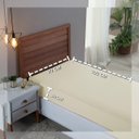 Ver imagem 3 de Lençol Cama Solteiro 100% Algodão com Elástico Percal 300 Fios Hotel Pousada:palha