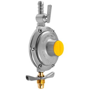Regulador Registro de Gás de Cozinha Vazão 2kg/h + Mangueira 80cm com Abraçadeiras | Aliança