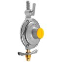 Ver imagem 1 de Regulador Registro de Gás de Cozinha Vazão 2kg/h + Mangueira 80cm com Abraçadeiras | Aliança