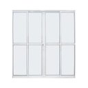 Ver imagem 1 de Porta Sacada 4 Folhas 210x1.80 Aluminio Branco C/fechadura