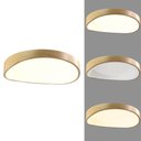 Ver imagem 6 de Luminária Plafon Sobrepor Madeira Moderno Led 3 Tons Teto Iluminação Sala Quarto Decoração Escritori