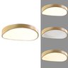 Luminária Plafon Sobrepor Madeira Moderno Led 3 Tons Teto Iluminação Sala Quarto Decoração Escritori - 6