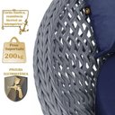 Ver imagem 3 de Chaise Hungria Pintura Marrom Corda Náutica E10 Trama Prata