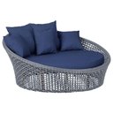 Ver imagem 1 de Chaise Hungria Pintura Marrom Corda Náutica E10 Trama Prata