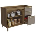Ver imagem 2 de Armário de Cozinha Balcão 2 Portas e 3 Gavetas 120cm com Pés M624 Botanic Kappesberg