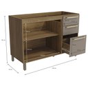 Ver imagem 4 de Armário de Cozinha Balcão 2 Portas e 3 Gavetas 120cm com Pés M624 Botanic Kappesberg