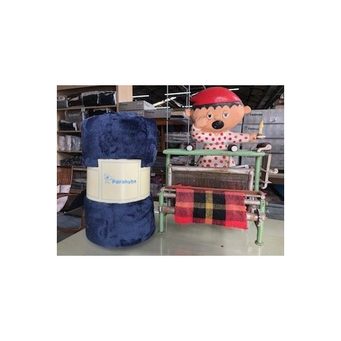 Cobertor Prestigio Flannel Cobertores Parahyba Cobertor Prestigio Flannel Casal Azul Marinho