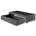 Ver imagem 4 de Base Box Cama Solteiro com Gaveta Sapateira 88x188cm Courino