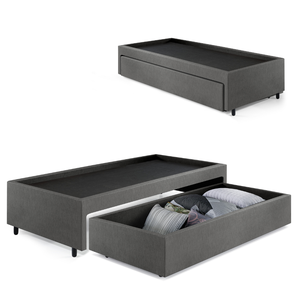 Base Box Cama Solteiro com Gaveta Sapateira 88x188cm Courino