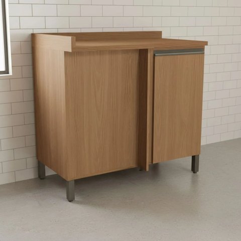 Armário de Cozinha Balcão de Canto 98x59cm com Tampo e Pés Maxxi Kappesberg