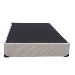 Base Box Casal Alta Cloud Bege 138x188x30 + Pes - 1