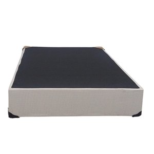 Base Box Casal Alta Cloud Bege 138x188x30 + Pes