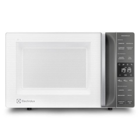Micro-Ondas Bancada Electrolux ME23B 23L com Funções Automáticas Branco e Cinza 110V