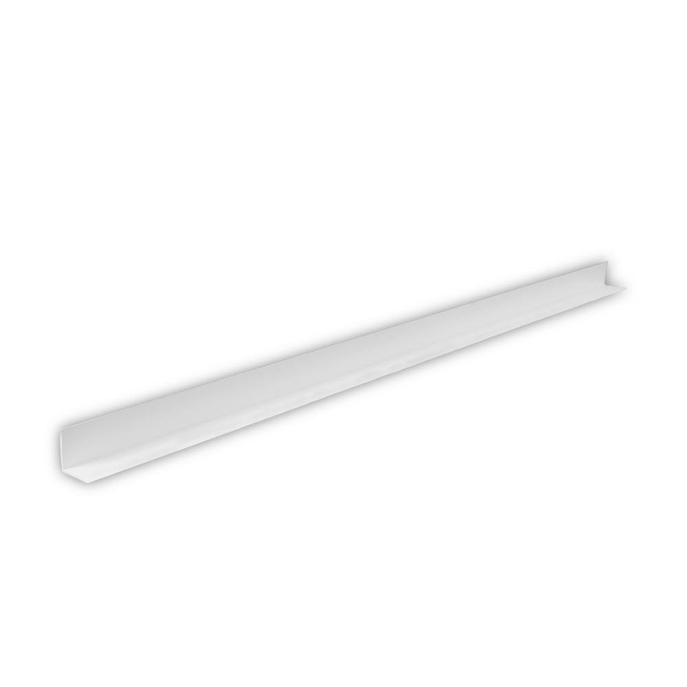 Cantoneira L PVC Protetor de Canto 25x25mm Barra 300cm 15 UN AZN - Branco Neve - 3