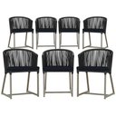 Ver imagem 3 de 7 Cadeiras de Jantar Área Noronha Fendi E12 Trama Original Preto