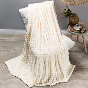 Manta Queen Size Grosso Cobertor Snow Super Quentinho Willow:off White