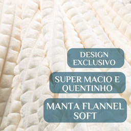 Manta Queen Size Grosso Cobertor Snow Super Quentinho Willow:off White - 3