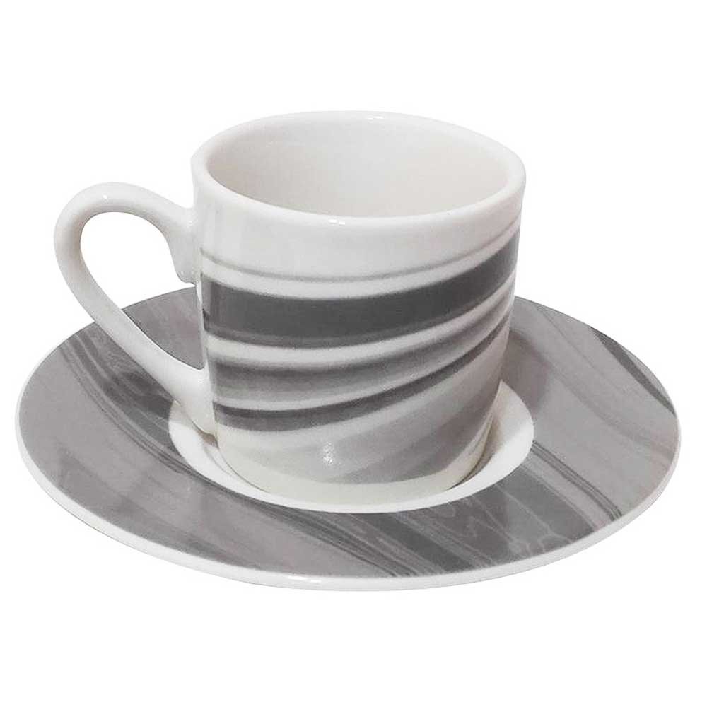 Jogo xícaras de porcelana 12 peças para café 90ml Wind - 2