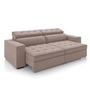 Ver imagem 1 de Sofá Decorativo Hugo 2 Lugares 208cm Reclinável e Retrátil Veludo Rosê G45 - Gran Belo