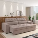 Ver imagem 2 de Sofá Decorativo Hugo 2 Lugares 208cm Reclinável e Retrátil Veludo Rosê G45 - Gran Belo